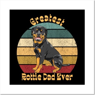 Greatest Rottie Dad Posters and Art